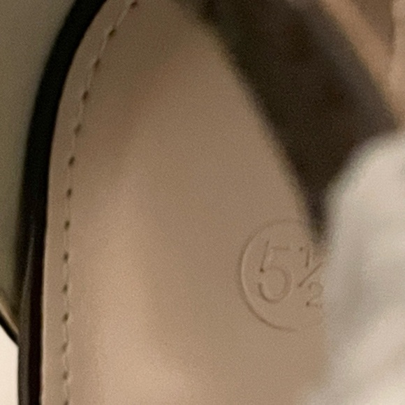 Sz 5 1/2 Coutgo Women's ankle strap heeled sandals buckle bow high heel brown NW - Picture 6 of 6